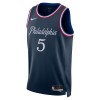 Dres Philadelphia 76ers Quentin Grimes Nike 2025-26 City Edition Navy Swingman